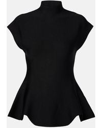 KHAITE - Andra Peplum Top - Lyst