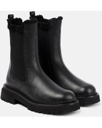 Ferragamo - Leather Ankle Boots - Lyst