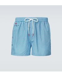 Kiton - Logo Printed Swim Trunks - Lyst