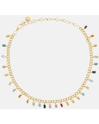SHAY - Halskette Rainbow aus 18kt Gelbgold mit Diamanten - Lyst