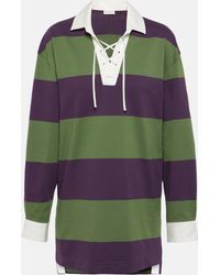 Dries Van Noten - Colorblocked Cotton-blend Sweatshirt - Lyst