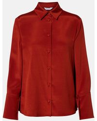 Max Mara - Voliera Silk-Blend Satin Shirt - Lyst