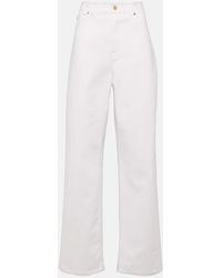 Valentino - High-Rise Wide-Leg Jeans - Lyst