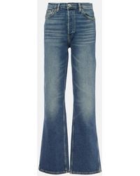 RE/DONE - High-Rise Straight Jeans 90s - Lyst