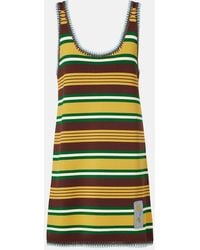 ALÉMAIS - Clover Striped Knitted Minidress - Lyst