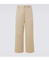 Moncler - Hose Aus Baumwoll-Gabardine - Lyst