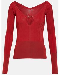 Jacquemus - Le Haut Pralu Off-shoulder Sweater - Lyst