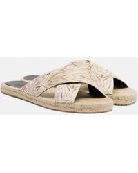 Missoni - Harlow Lame Espadrille Sandals - Lyst