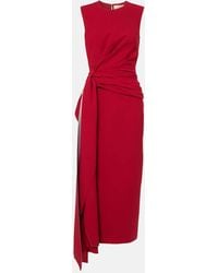 ROKSANDA - Elham Draped Crepe Midi Dress - Lyst