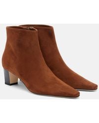Manolo Blahnik - Jaima Suede Ankle Boots - Lyst