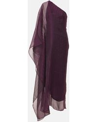 ‎Taller Marmo - Betsy One-Shoulder Cady Gown - Lyst