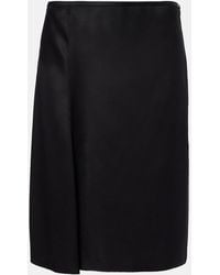 Gucci - Silk Duchesse Wrap Skirt - Lyst
