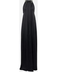 Stella McCartney - Abito Lungo Con Scollo All'Americana - Lyst