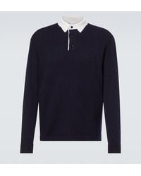 Allude - Wool And Cashmere Polo Sweater - Lyst