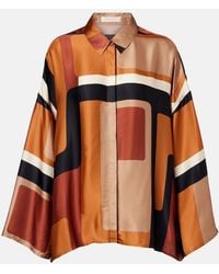 Faithfull the Brand - Cora Printed Satin Shirt - Lyst