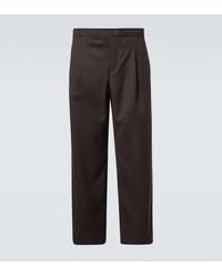 Our Legacy - Leisure Mid-Rise Wide-Leg Wool Pants - Lyst