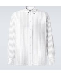 Saint Laurent - Hemd Cassandre Aus Baumwolle - Lyst
