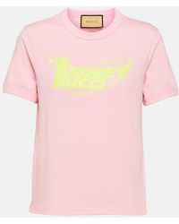Gucci - Camiseta de Punto de Algodón - Lyst