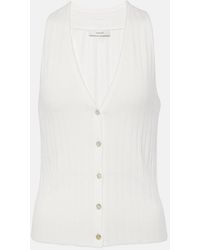 Vince - Cotton-Blend Tank Top - Lyst