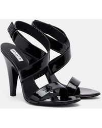Alaïa - Cone Patent Leather Sandals - Lyst