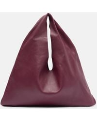 The Row - Bindle Small Leather Tote Bag - Lyst