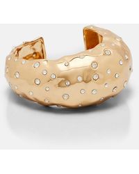 Self-Portrait - Crystal-Embellished Cuff Bracelet - Lyst