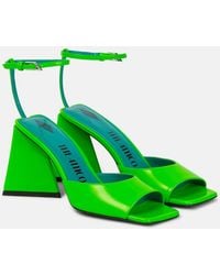 The Attico - Piper 85 Patent Leather Sandals - Lyst