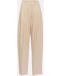 Isabel Marant - Sopiavea Pinstriped High-Rise Pants - Lyst