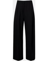 Sportmax - Pleated Low-Rise Wide-Leg Pants - Lyst