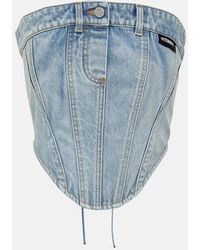 Vetements - Top a fascia di jeans - Lyst