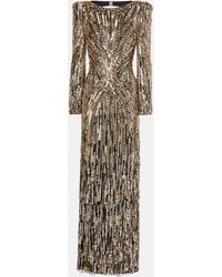 Jenny Packham - Avalon Sequined Gown - Lyst