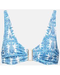 Melissa Odabash - Top bikini Bel Air con stampa - Lyst