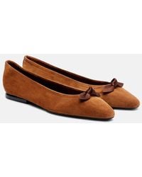 Loro Piana - Ballerinas Primula Aus Veloursleder - Lyst