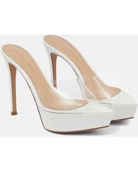 Gianvito Rossi - Betty Pvc And Leather Sandals - Lyst
