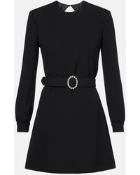 Saint Laurent - Minikleid Mit Kristallen - Lyst