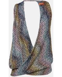 Missoni - Sequined Knitted Lame Top - Lyst