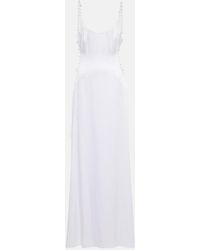 Galvan London - Bridal Pearled Cove Cutout Gown - Lyst