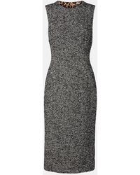 Dolce & Gabbana - Checked Midi Dress - Lyst