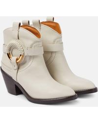See By Chloé - Hana Leather Ankle Boots - Lyst