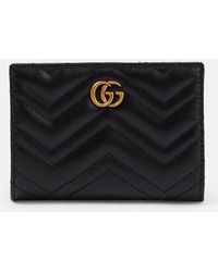 Gucci - Gg Marmont 2.0 Embellished Matelassé Leather Wallet - Lyst
