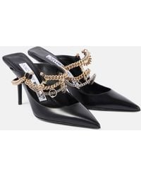 Jimmy Choo - X Jean Paul Gaultier Embellished Leather Slingback Pumps - Lyst