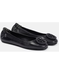 Tory Burch - Minnie Leather Ballet Flats - Lyst