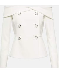 Max Mara - Bridal Off-Shoulder Cady Blazer - Lyst