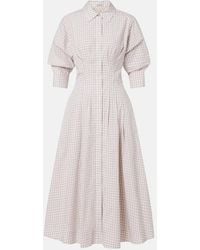 Jonathan Simkhai - Jazz Gingham Cotton-Blend Shirt Dress - Lyst