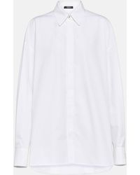 Versace - Oversized Cotton Poplin Shirt - Lyst