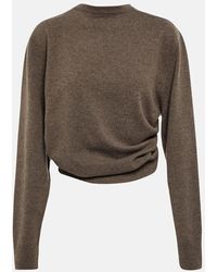 The Row - Laris Gathered Cashmere Sweater - Lyst