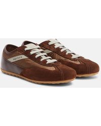 McQueen - Suede-Trimmed Sneakers - Lyst