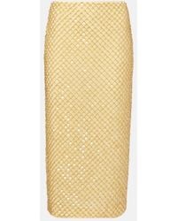 Veronica Beard - Allora Beaded Midi Skirt - Lyst