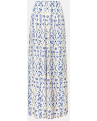 Agua Bendita - Pantaloni A Palazzo Pinon Con Stampa - Lyst