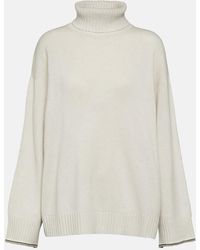Brunello Cucinelli - Wool, Cashmere, And Silk Turtleneck Sweater - Lyst